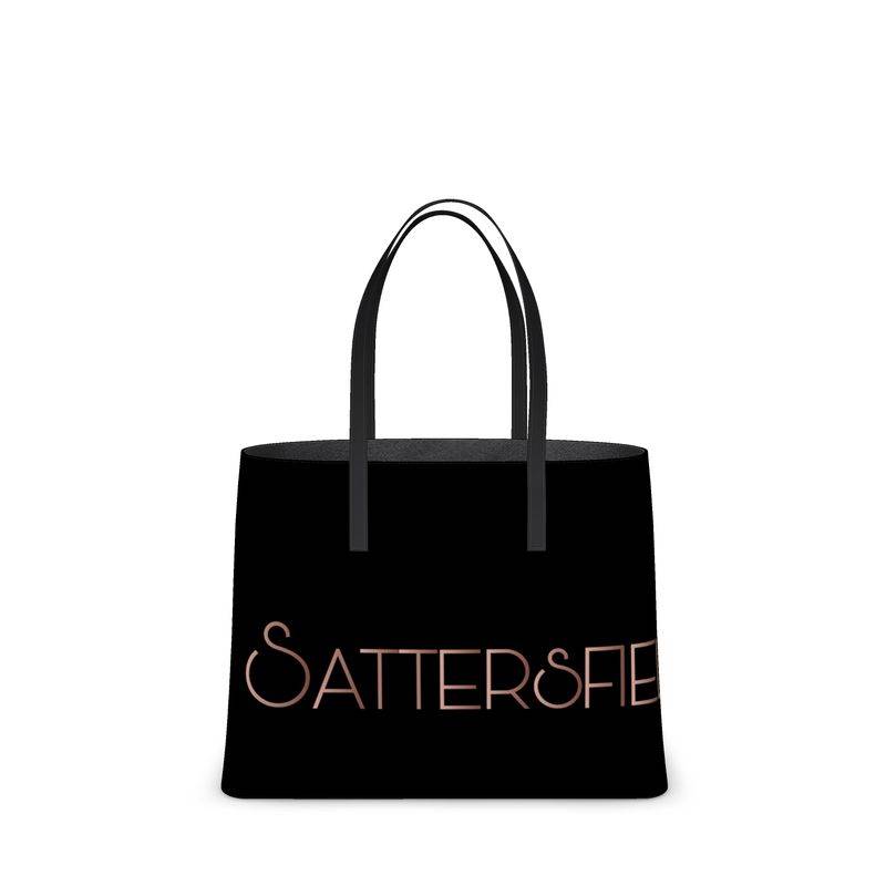 Black and rose gold tote bag hotsell